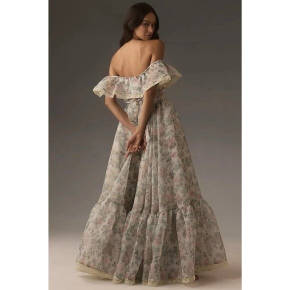 Selkie Romance Novel Dress in Rose Floral - Picture 3 of 10